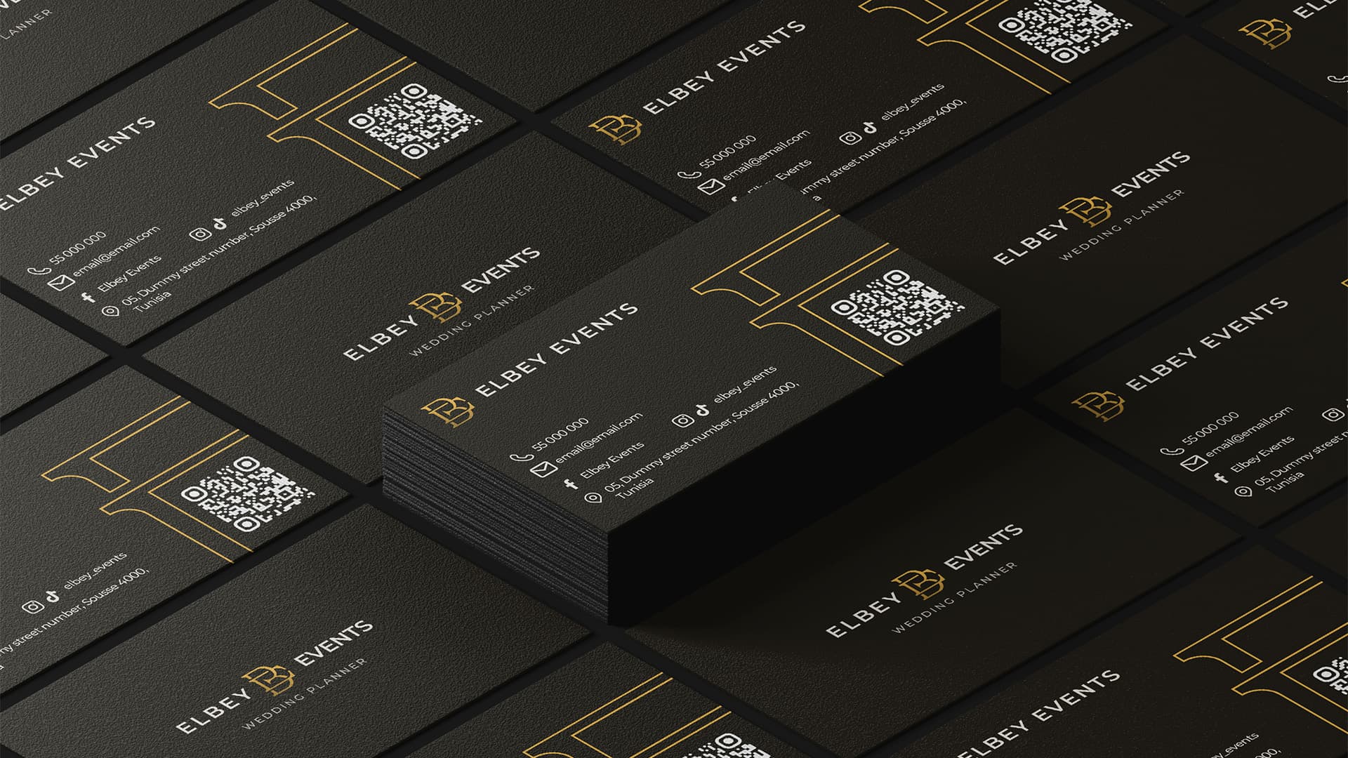 Business cards design concept