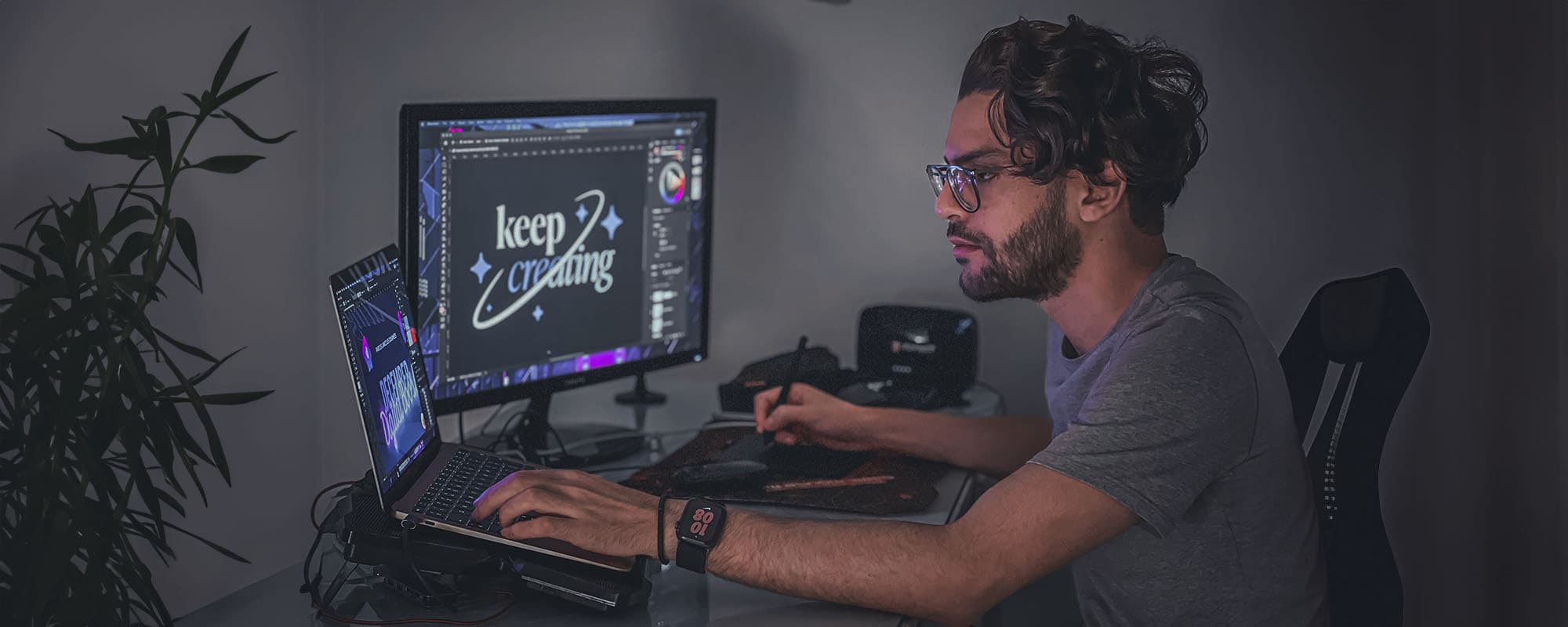 Monochrome portrait placeholder