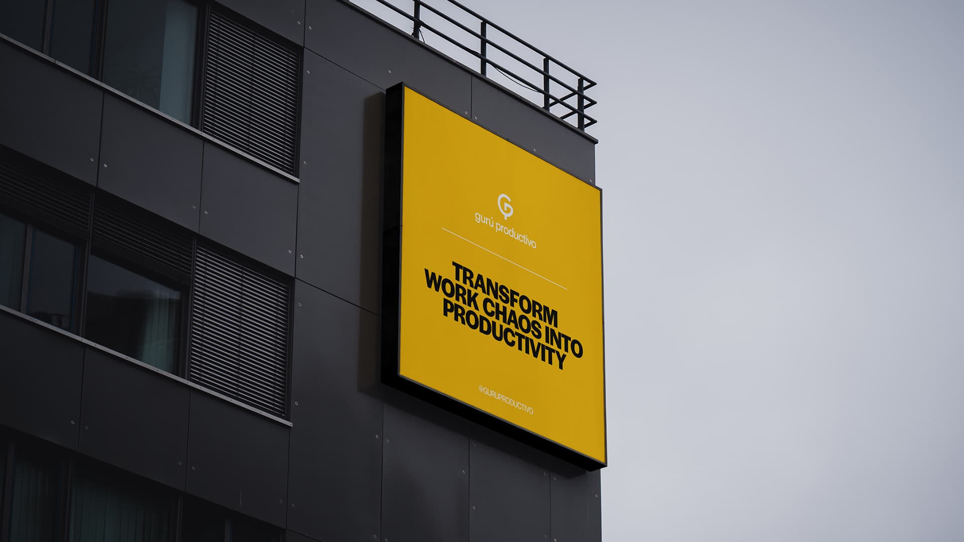 Brand application on sign